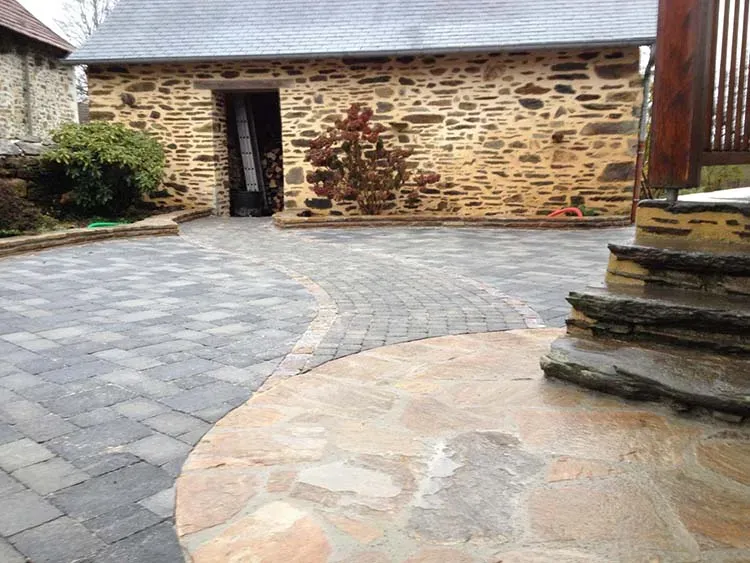 terrasse en pierre